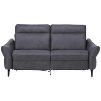 2-SITZER-SOFA in Echtleder Anthrazit  - Anthrazit, Design, Leder/Metall (186/92/97cm) - Himolla Komfortklass