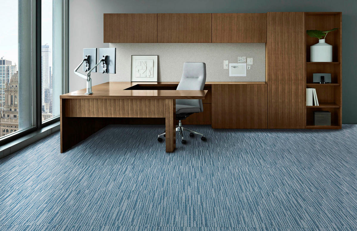 Teppichfliese Ambition 80 - Türkis, Basics, Textil (50/50cm)