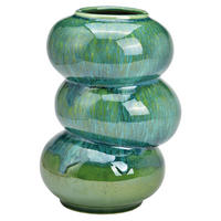 VASE  - Grün, Basics, Keramik (16/25/16cm)