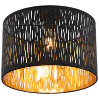 DECKENLEUCHTE  40/30 cm    - Schwarz, Trend, Kunststoff/Textil (40/30cm) - Novel