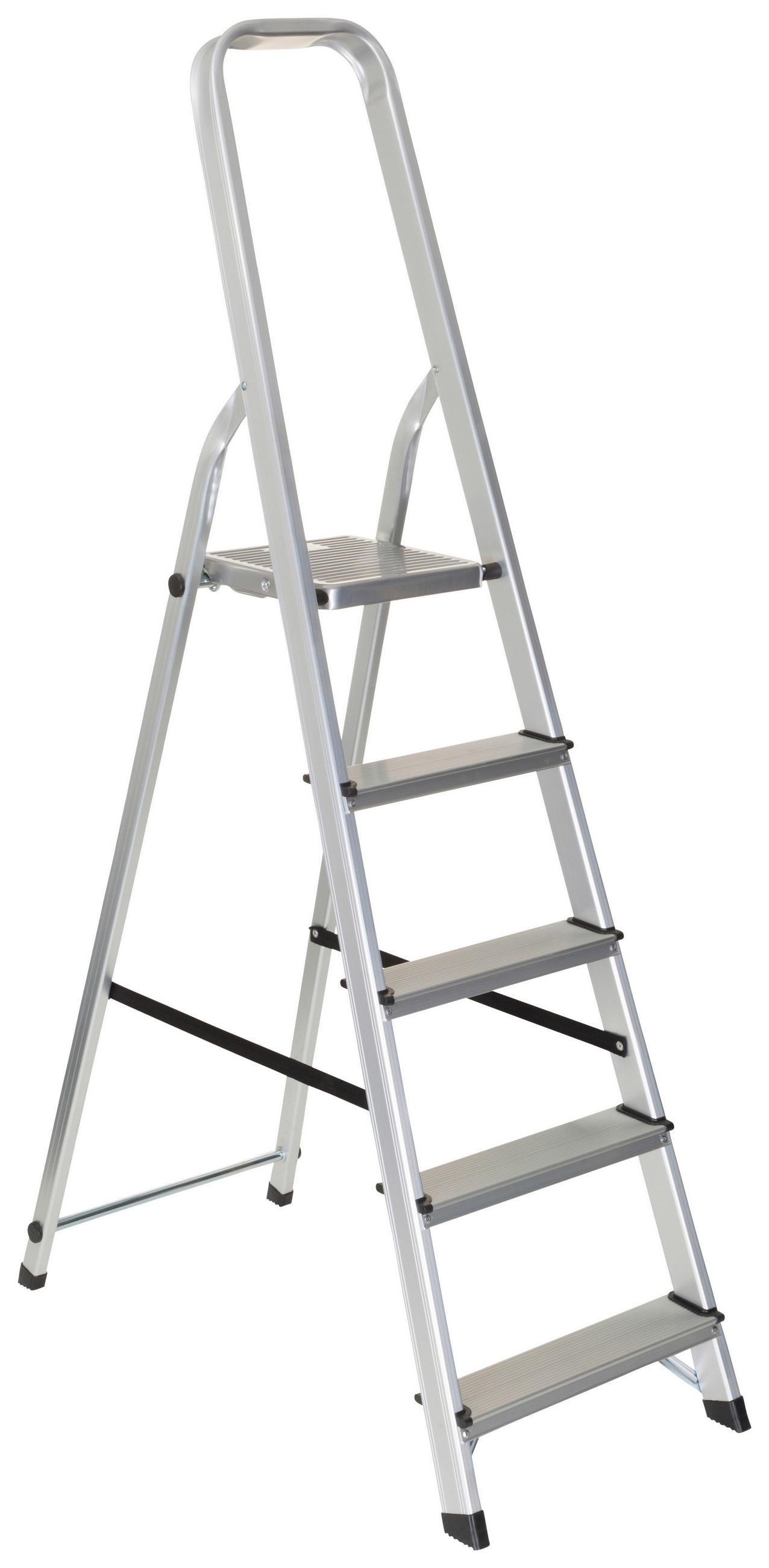 TRAPPSTEGE - aluminiumfärg, Basics, metall (44/170/12cm) - MID.YOU
