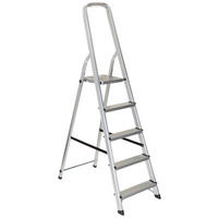 KLAPPTRITTLEITER - Alufarben, Basics, Metall (44/170/12cm) - MID.YOU