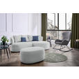 ECKSOFA in Flachgewebe Grau  235/166 cm  - Schwarz/Dunkelblau, MODERN, Kunststoff/Textil (235/166cm) - Hom`in