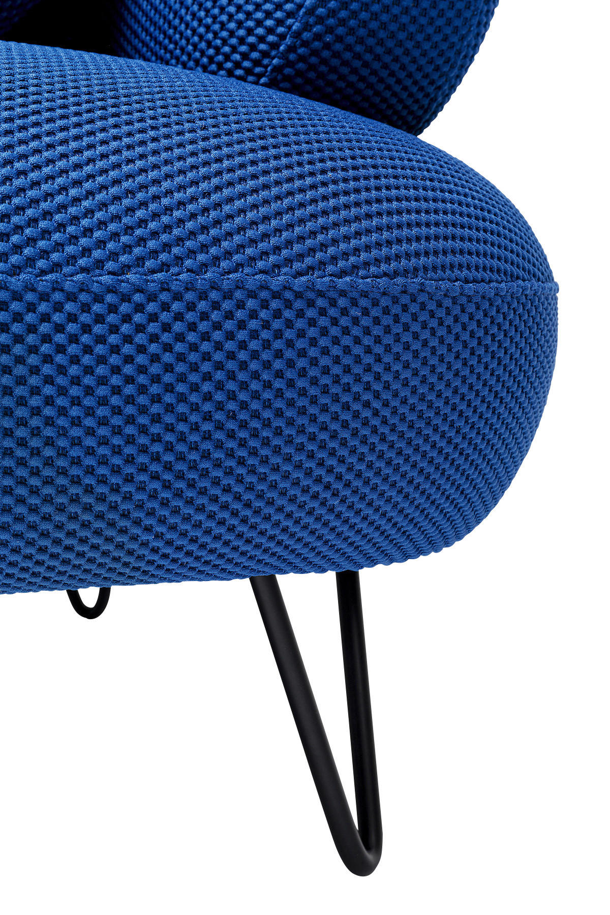 2-SITZER-SOFA  in Netz Blau  - Blau/Schwarz, Design, Textil/Metall (182/72/94cm) - Kare-Design