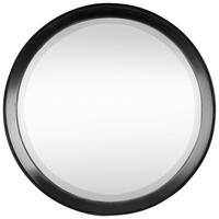 STENSKO OGLEDALO, 40/40/5,6 cm steklo  - črna, Trendi, steklo/leseni material (40/40/5,6cm) - Xora