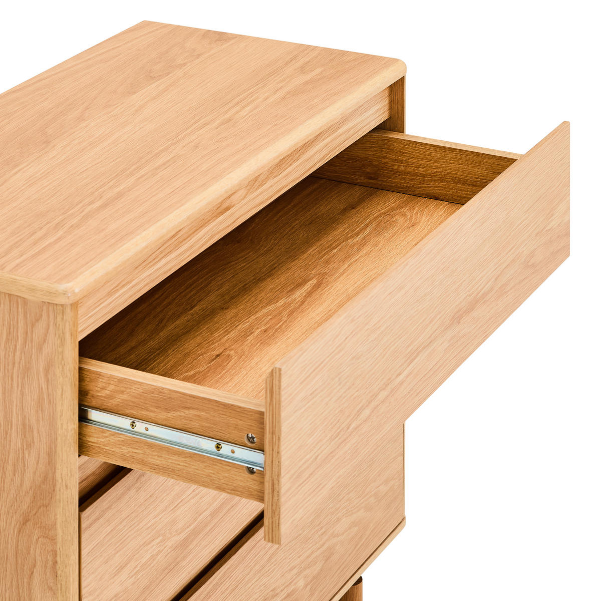 KOMMODE , 80/85,5/40 cm, 3 Schublade(n)  - Naturfarben, Design, Holz/Holzwerkstoff (80/85,5/40cm) - MID.YOU