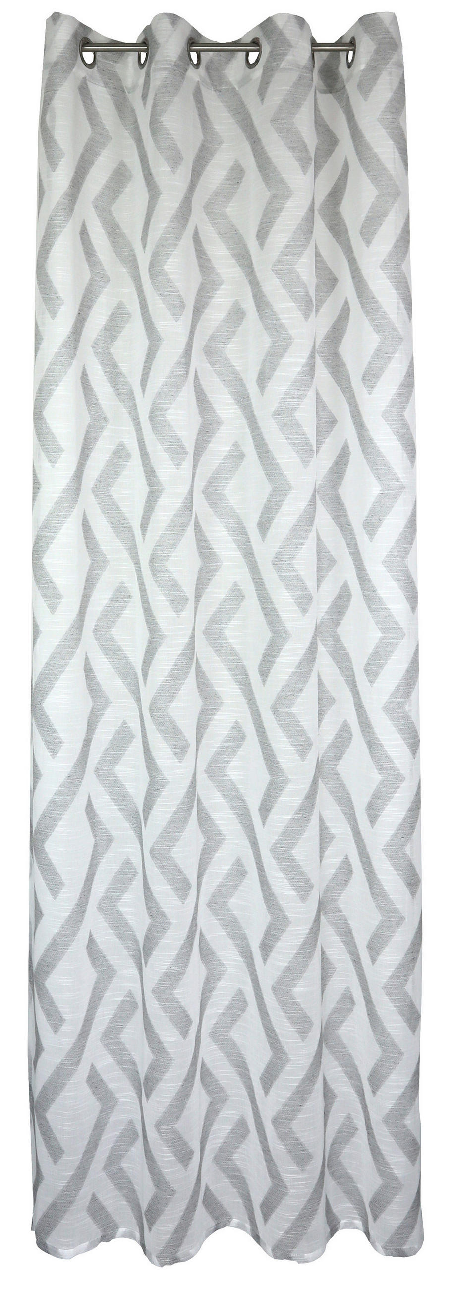 ÖSENSCHAL SCHERLI halbtransparent 140/245 cm   - Grau, Design, Textil (140/245cm)