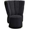 COCKTAILSESSEL in Velours Anthrazit  - Anthrazit/Schwarz, Design, Holz/Textil (92/113/70cm) - Emilio Belluti