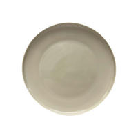 MĚLKÝ TALÍŘ porcelán keramika 28 cm - šedohnědá, Design, keramika (28cm) - Novel