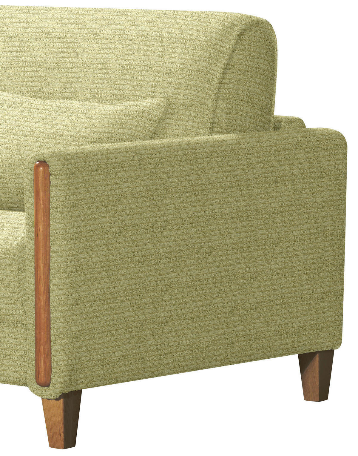SCHLAFSOFA in Holz, Textil Hellgrün, Buchefarben  - Buchefarben/Hellgrün, Design, Holz/Textil (174/88/104cm) - Niels Andersson