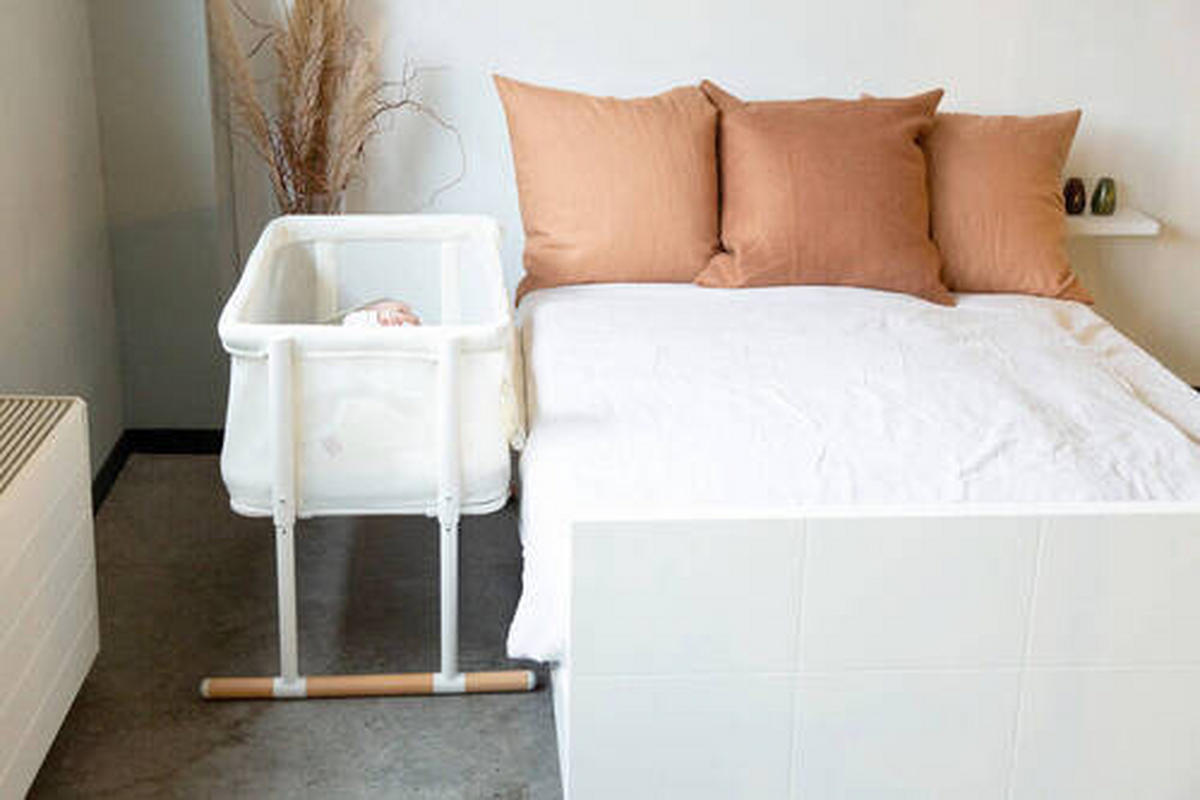 BEISTELLBETT  - Naturfarben/Weiß, KONVENTIONELL, Holz/Kunststoff (97/64/85cm) - Childhome