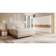 BOXSPRINGBETT 180/200 cm  in Creme  - Creme/Schwarz, Natur, Holz/Textil (180/200cm) - Valnatura