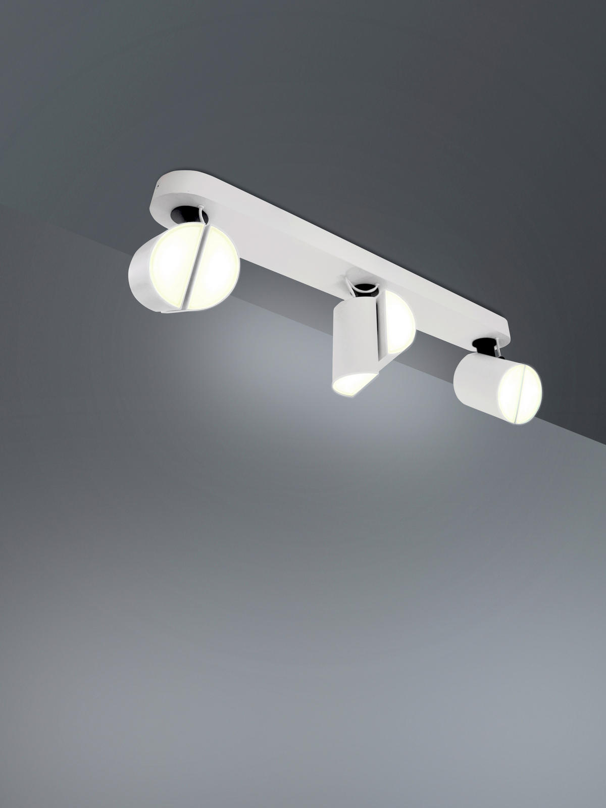 LED-DECKENSTRAHLER 80/6/19 cm  - Weiß, Design, Metall (80/6/19cm) - BOPP