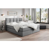 AMERICKÁ POSTEĽ, 200/220 cm, tmavosivá - sivá/tmavosivá, Modern, drevo/kompozitné drevo (200/220cm) - Livetastic