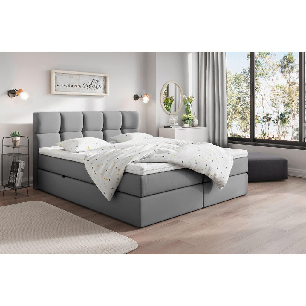 Boxspringbett Mit Topper Und Bettkasten 140x200 Lorie