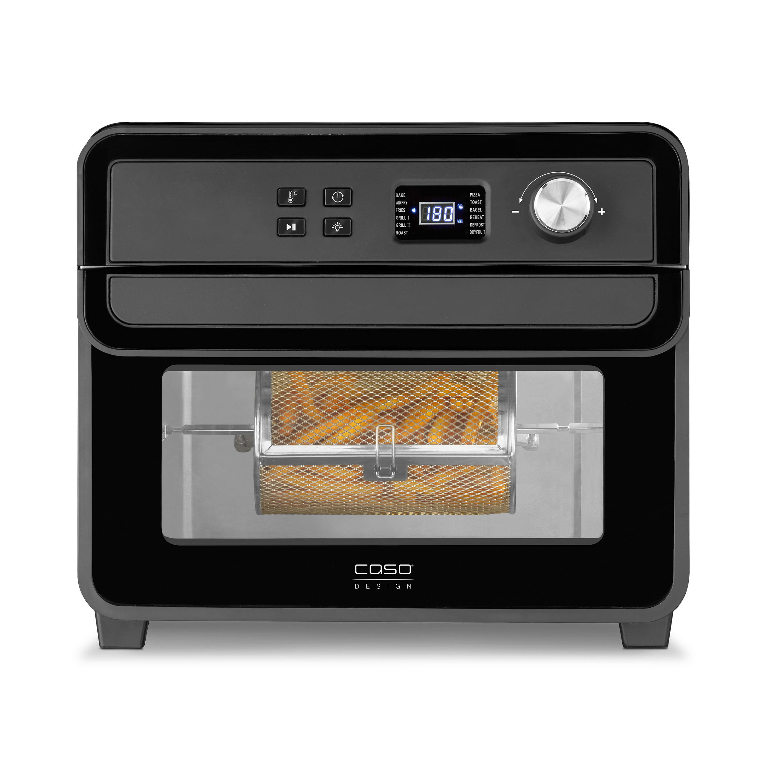 HEIßLUFTFRITTEUSE 22 l  - Schwarz, Design, Kunststoff (40,5/35/39cm) - CASO Design