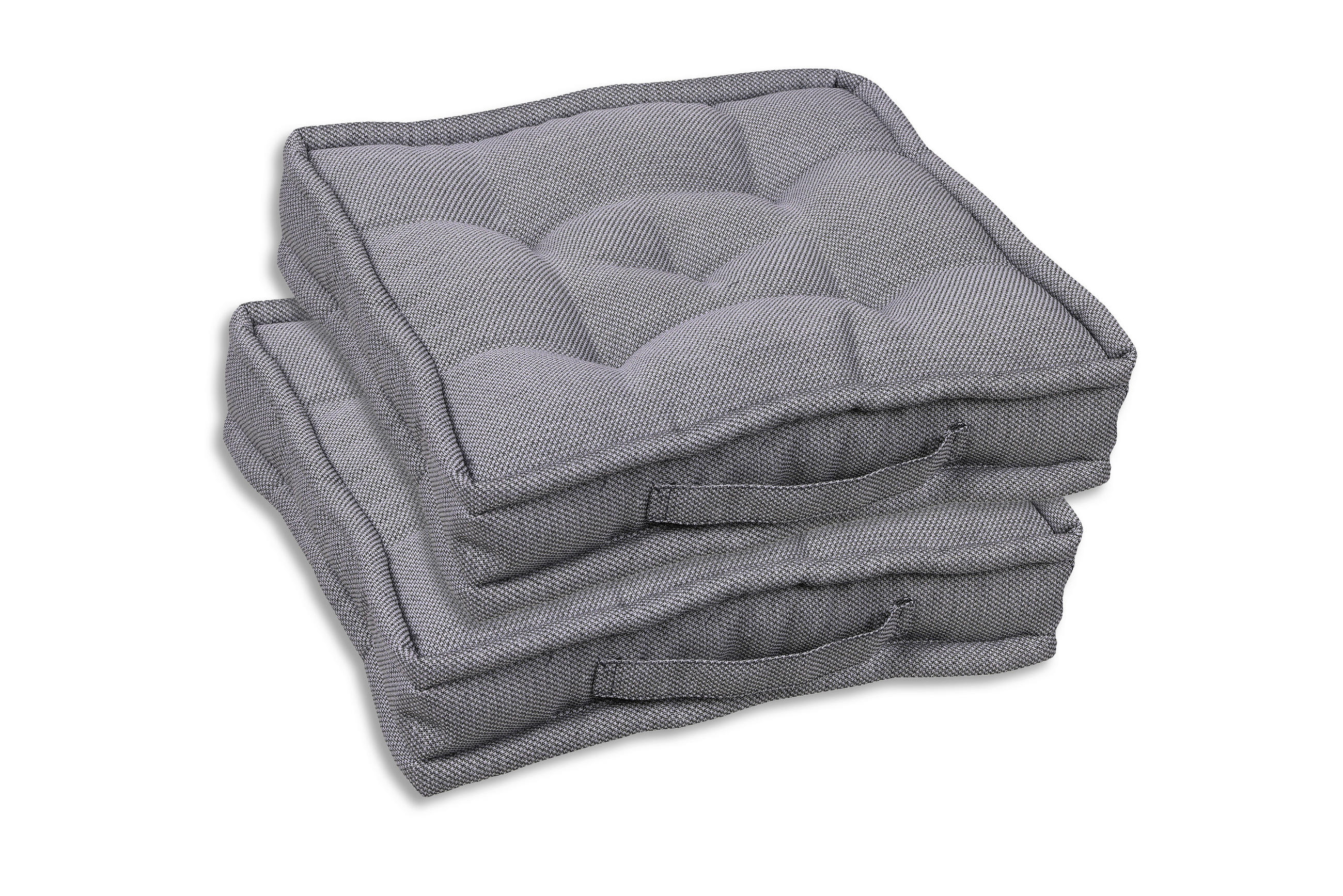GARTENSITZKISSENSET Uni  - Grau, Basics, Textil (40/8/40cm)
