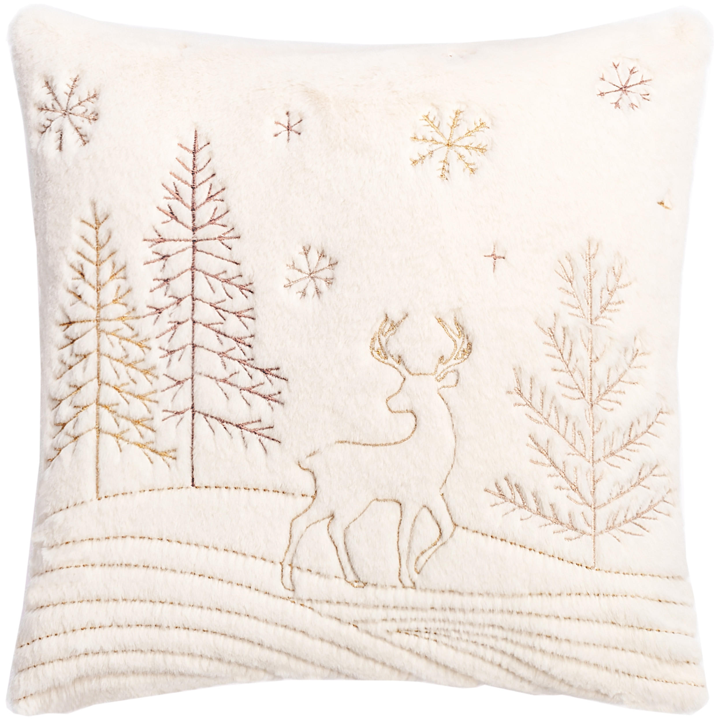 ZIERKISSEN  - Creme, LIFESTYLE, Textil (45/45cm) - X-Mas