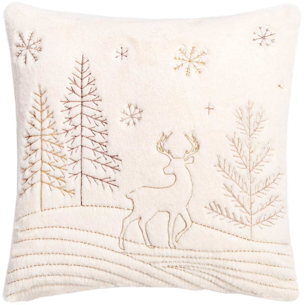 ZIERKISSEN  - Creme, LIFESTYLE, Textil (45/45cm) - X-Mas