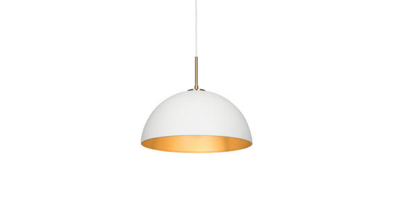 HÄNGELEUCHTE 40/150 cm - Goldfarben/Weiß, Design, Metall (40/150cm) - Novel