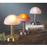 BORDSLAMPA - vit/nickelfärgad, Basics, metall/glas (21cm)
