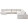 ECKSOFA in Flachgewebe Naturfarben  - Schwarz/Naturfarben, Design, Kunststoff/Textil (425/365cm) - Lomoco