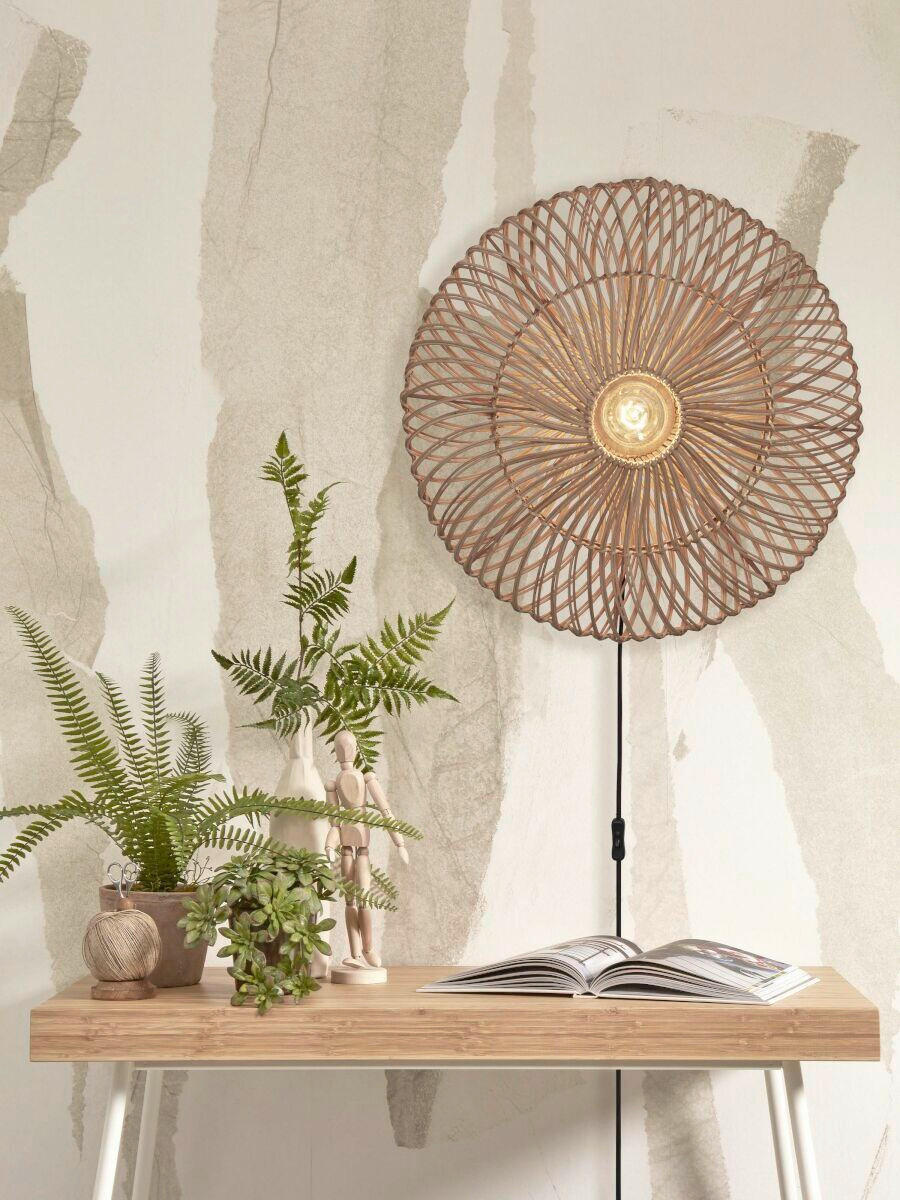 NÁSTĚNNÉ SVÍTIDLO, 55/14 cm  - přírodní barvy, Trend, přírodní materiály (55/14cm) - Good & Mojo