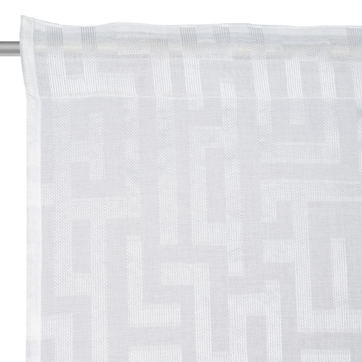 FERTIGVORHANG transparent  - Weiß, KONVENTIONELL, Textil (135/245cm) - Esposa