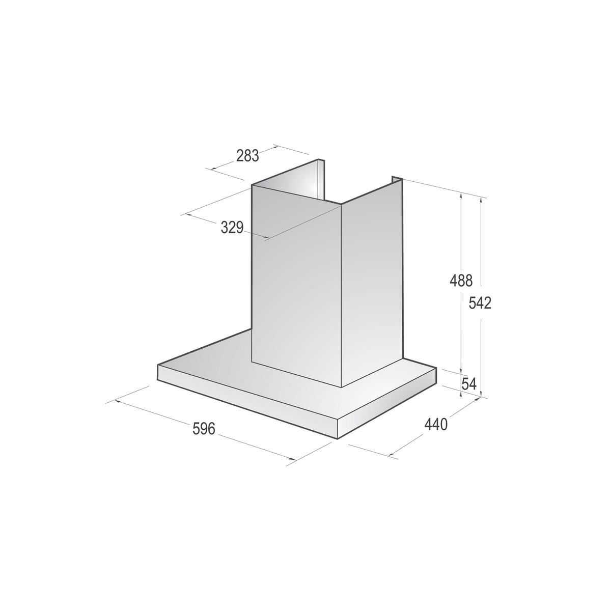 DUNSTABZUGSHAUBE WHT66236B  - Schwarz, Trend, Metall (89,5/45/41,2cm) - Gorenje