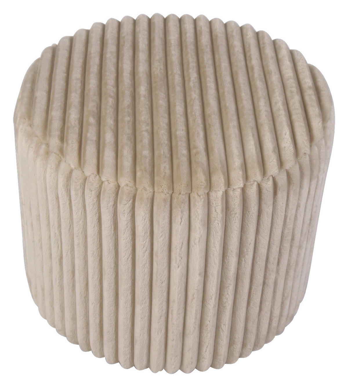 HOCKER in Holz, Textil Creme  - Creme, Design, Holz/Textil (49.5/41/49.5cm) - Xora