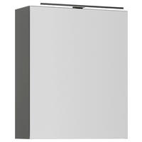 SPIEGELSCHRANK 60/72/21 cm  - Schieferfarben/Alufarben, MODERN, Glas/Holzwerkstoff (60/72/21cm) - Nobilia