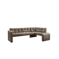 KLUPA KUTNA  taupe  drvo, tekstil, drvni materijal      - crna/taupe, Moderno, drvni materijal/drvo (245/157cm) - Livetastic