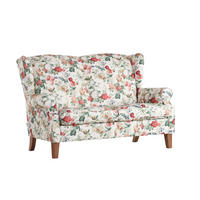 Dvosed, gladka tkanina večbarvno  - barve hrasta/večbarvno, Konvencionalno, tekstil (160/104/90cm) - Ambia Home