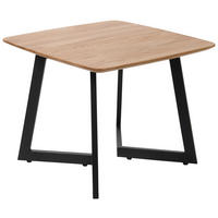 BEISTELLTISCH in Holz, Metall 60/60/46 cm  - Wildeiche/Schwarz, Basics, Holz/Metall (60/60/46cm)