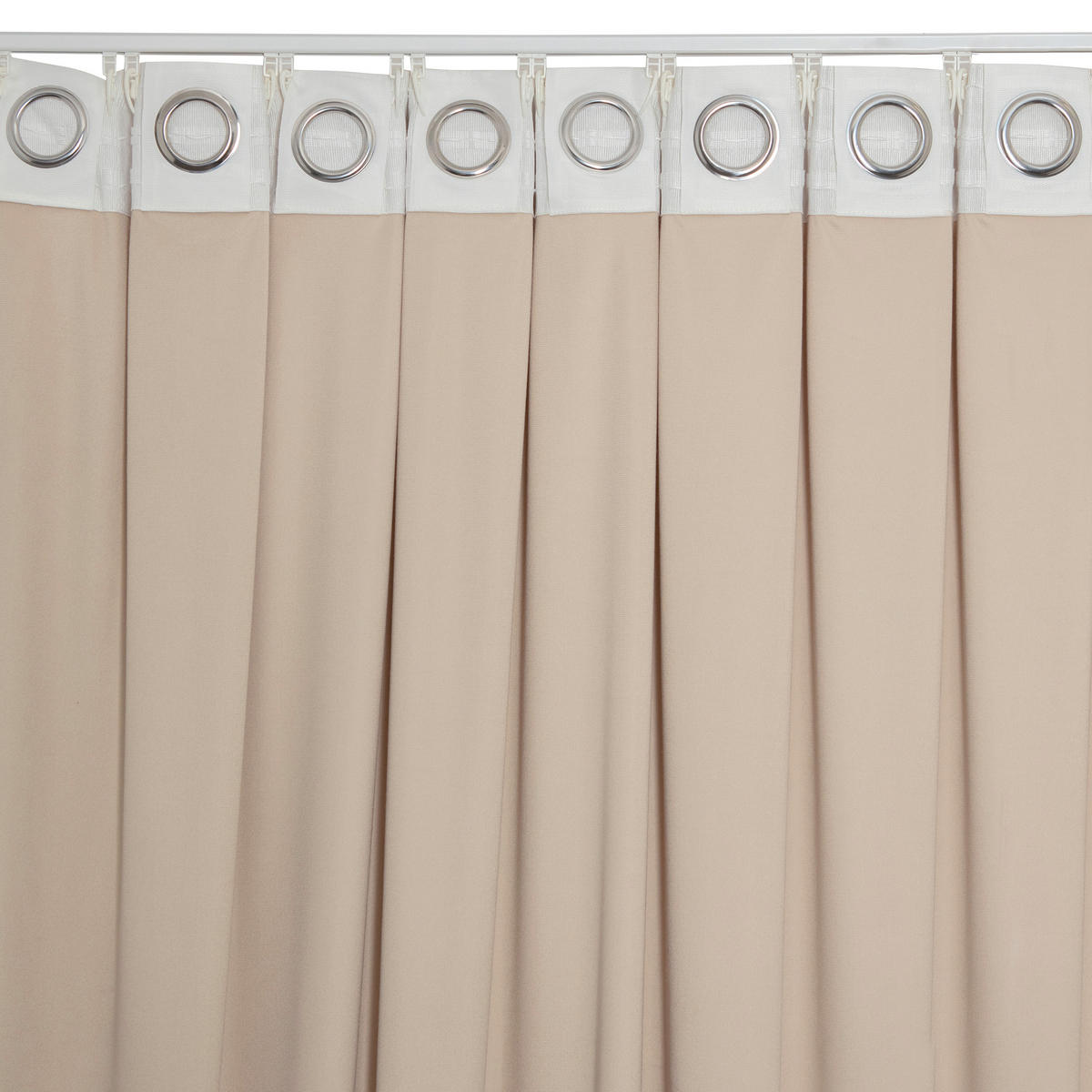 FERTIGVORHANG blickdicht  - Beige, Basics, Textil (135/280cm)