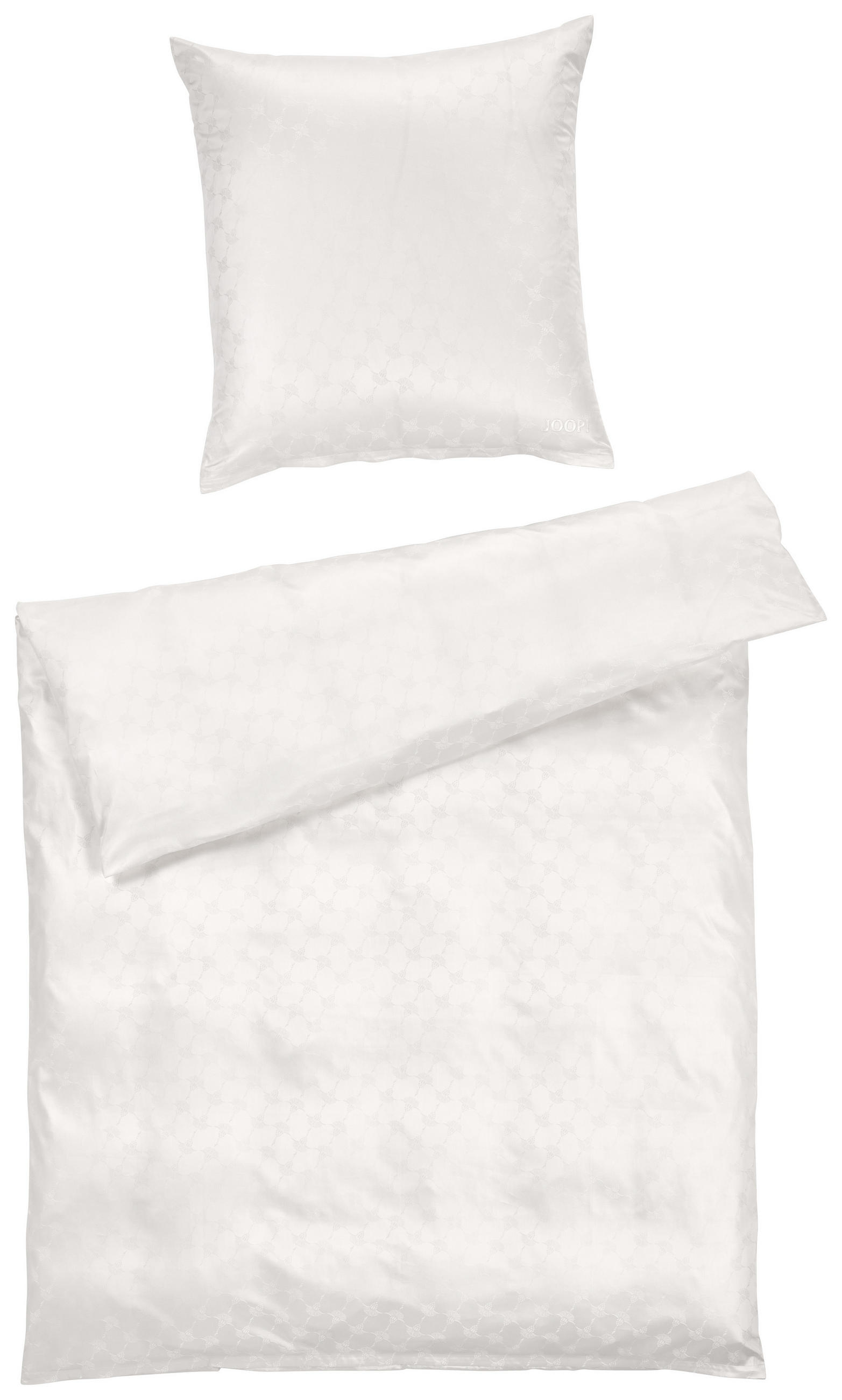 BETTWÄSCHE Satin - Weiß, Basics, Textil (135/200cm) - Joop!