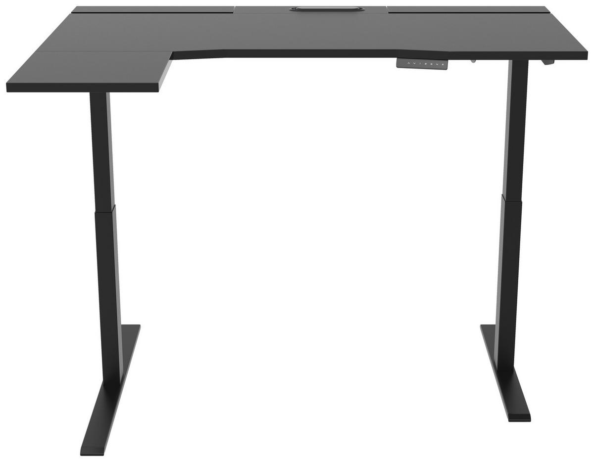 ÍRÓASZTAL  - fekete, Design, műanyag/faalapú anyag (150/76/73-118cm) - Cantus