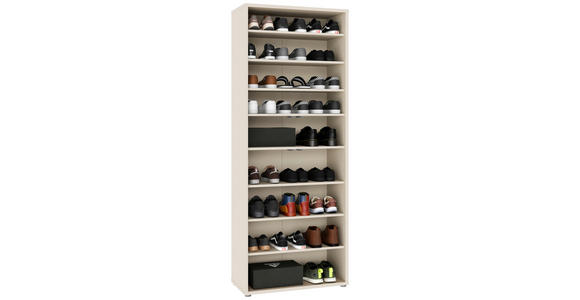 SCHUHSCHRANK Alice Springs  in 74,5/191,9/34,9 cm  - Sandfarben/Grau, MODERN, Holzwerkstoff/Kunststoff (74,5/191,9/34,9cm) - Xora