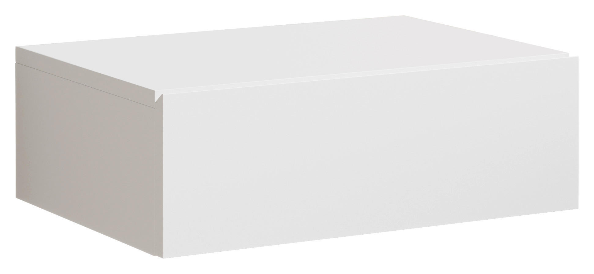 Livetastic Nachtschrank Weiß 42x14x30 cm