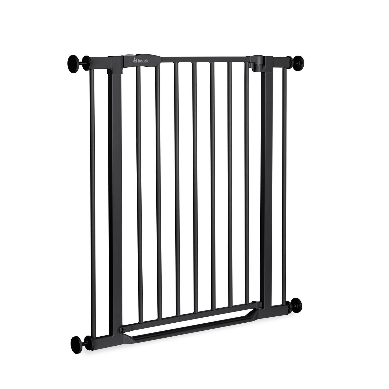TREPPENSCHUTZGITTER  - Schwarz, Basics, Kunststoff/Metall (75 - 80/77/4cm) - Hauck