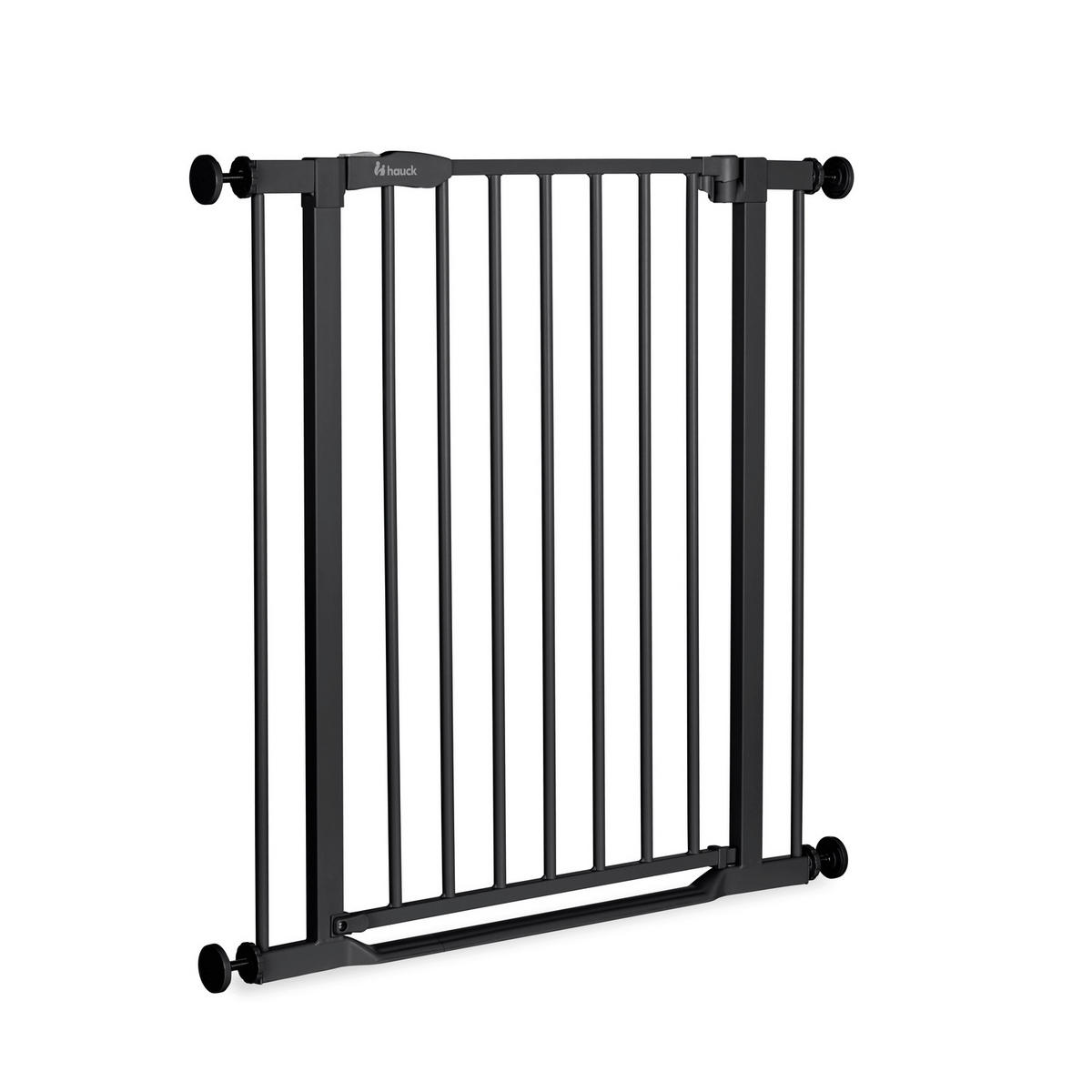 TREPPENSCHUTZGITTER  - Schwarz, Basics, Kunststoff/Metall (75 - 80/77/4cm) - Hauck