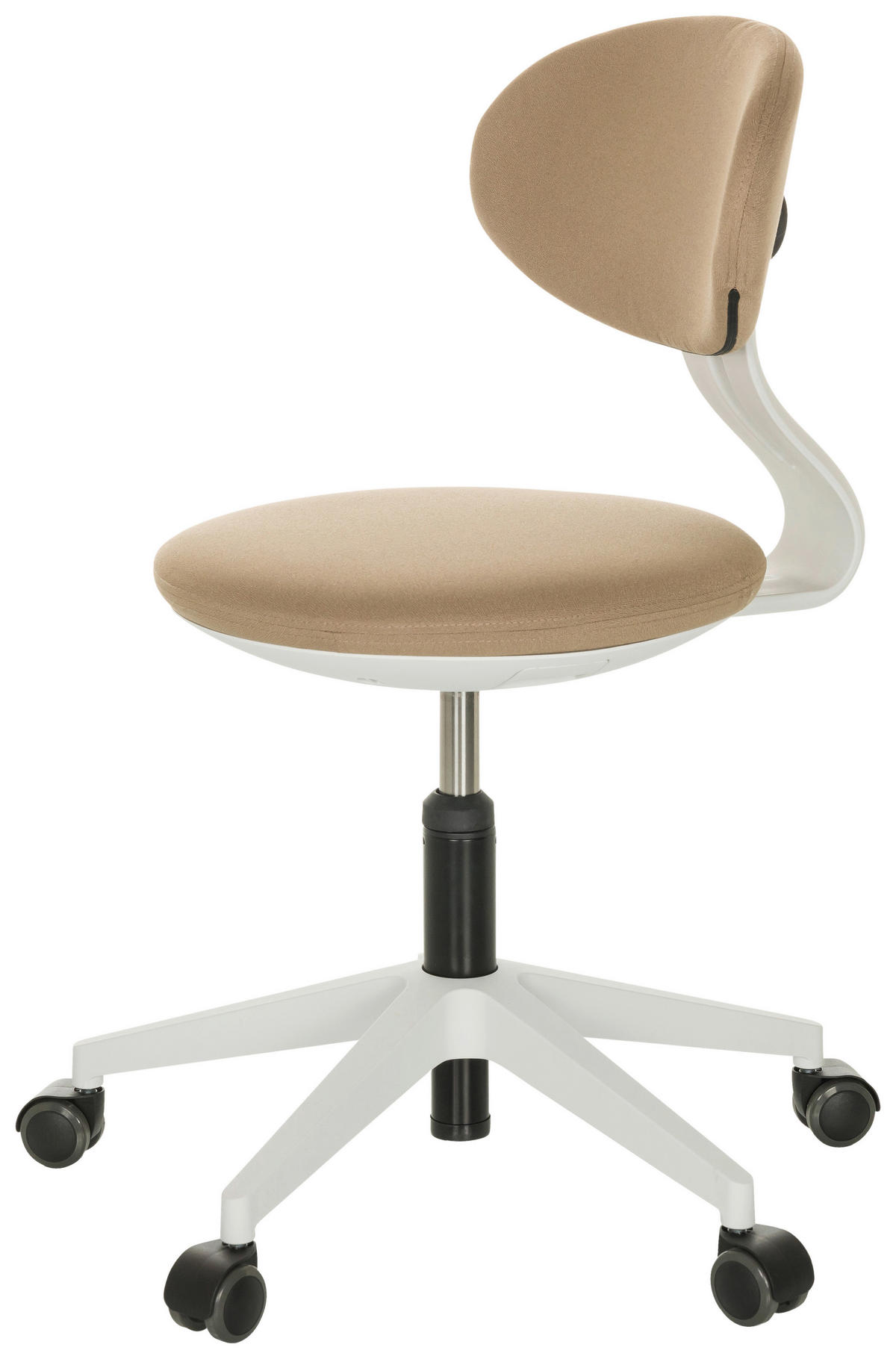 JUGENDDREHSTUHL  in Beige  - Beige/Weiß, Basics, Kunststoff/Textil (42/66-87/52cm) - MID.YOU