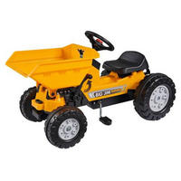 KINDERTRAKTOR BIG Jim Dumper  - Dunkelgelb/Schwarz, Basics, Kunststoff (94/46/54cm) - BIG