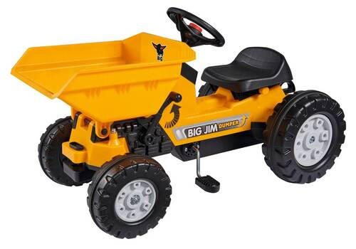 BIG Kindertraktor BIG Jim Dumper Schwarz, Dunkelgelb 46x54x94 cm