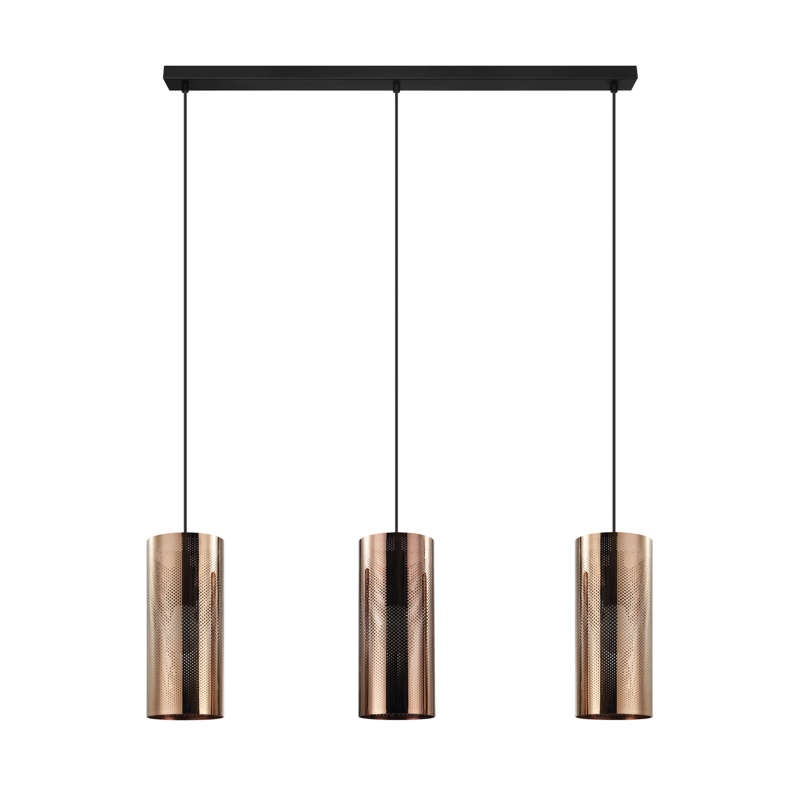 HÄNGELEUCHTE Tabiago - Roségold/Schwarz, Design, Metall (89/13/110cm) - Eglo
