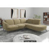 ECKSOFA ZOE E Olivgrün Chenille  - Schwarz/Olivgrün, KONVENTIONELL, Textil/Metall (300/267cm) - Sit & More