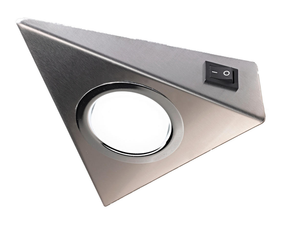 UNTERBAULEUCHTEN-SET - Edelstahlfarben, Basics, Metall (18,50/24/9,5cm) - HKT