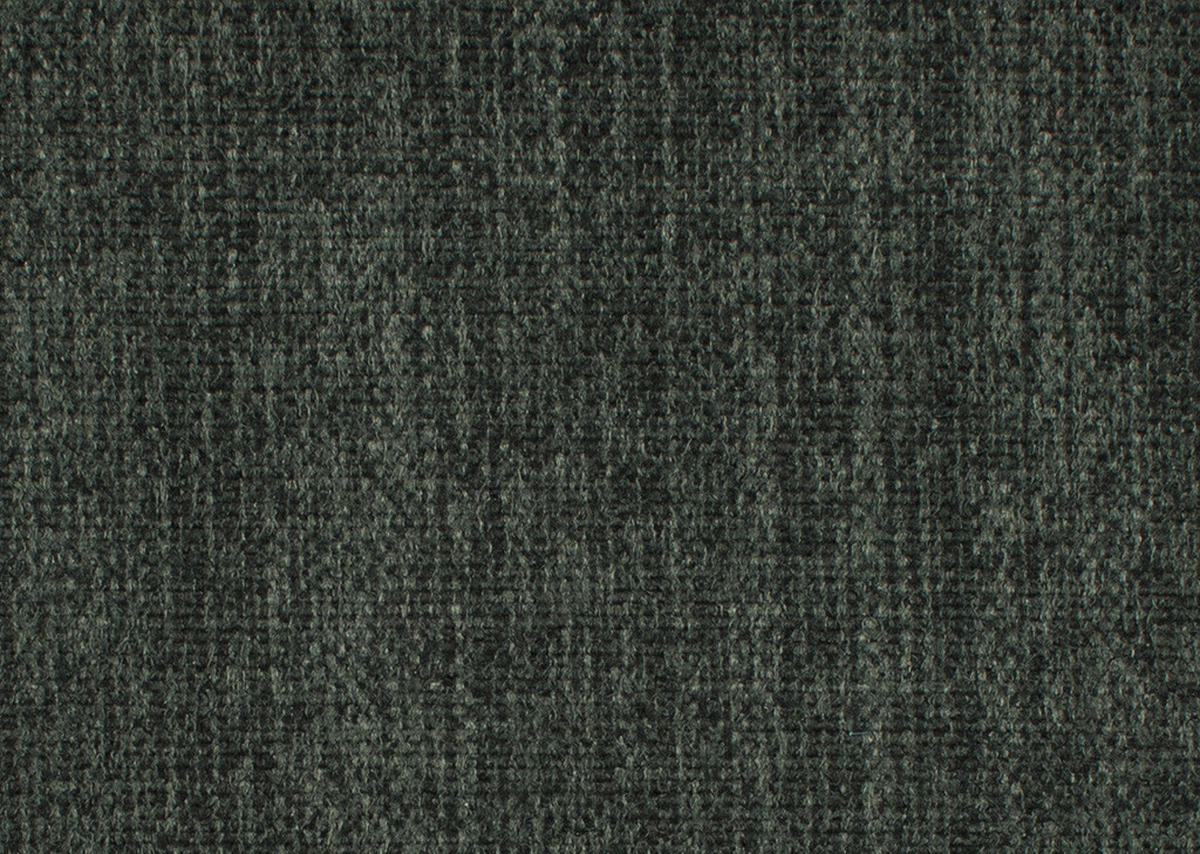 ECKSOFA in Flachgewebe, Leinenoptik Dunkelgrün  - Dunkelgrün/Schwarz, Design, Textil/Metall (170/242cm) - Xora
