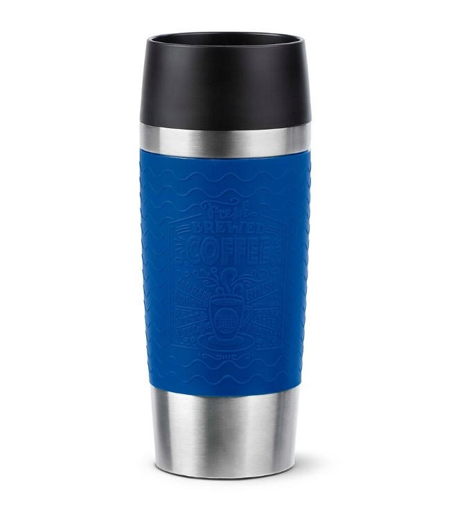 COFFEE-TO-GO-MUGG 0,36 l  - blå/svart, Design, metall/plast (0,36l) - Tefal
