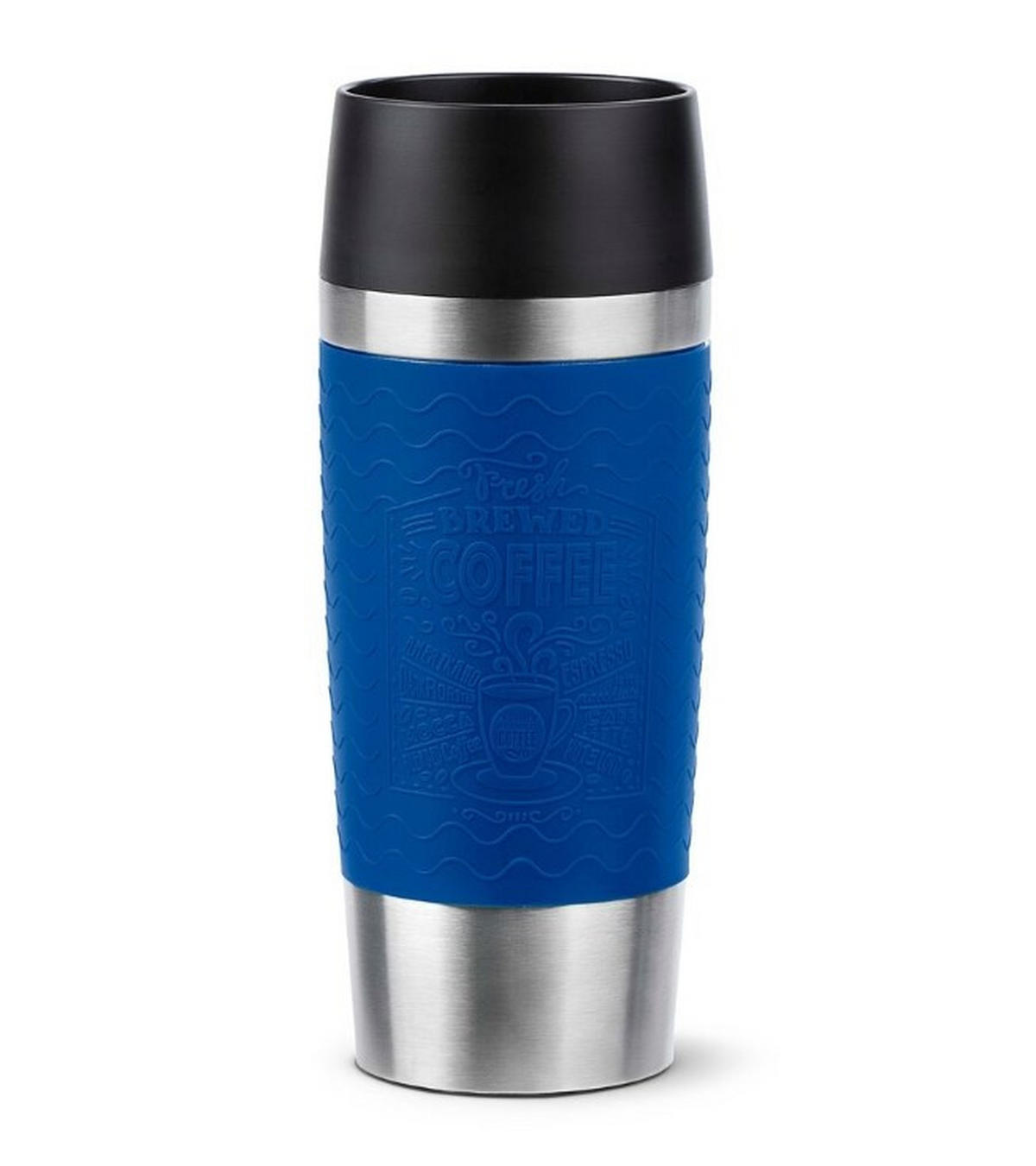 COFFEE-TO-GO-MUGG 0,36 l  - blå/svart, Design, metall/plast (0,36l) - Tefal